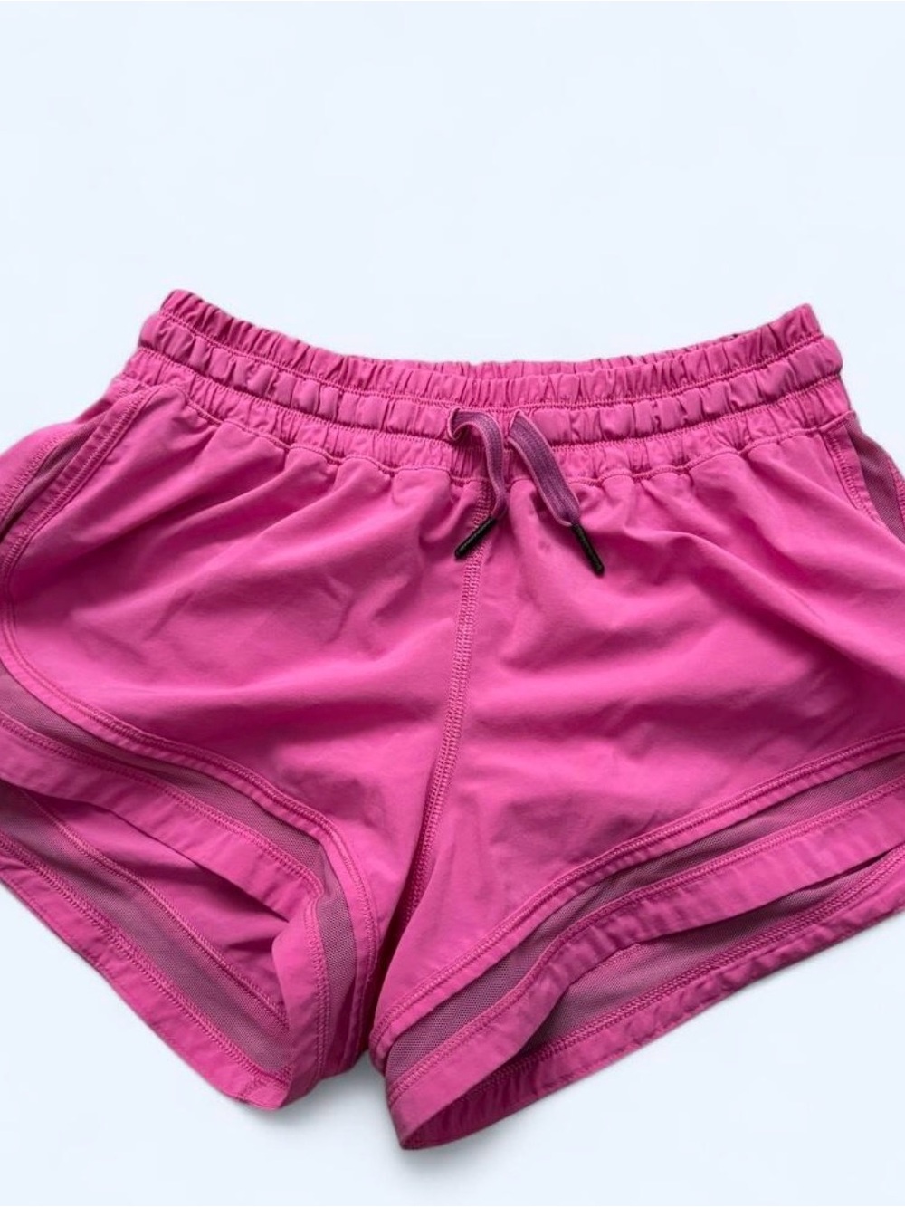 lululemon athletica Women's Bright Pink Running Shorts with Drawcord